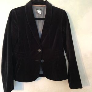 J. CREW black velvet blazer jacket